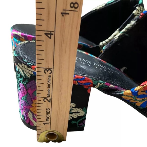 Christian Siriano Slip On Shoes Pumps Sz 9.5 EU 40 Multicolor
Floral Open Toe - Picture 7 of 7